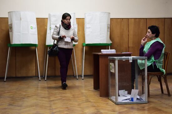 Parliamentary election run-off in Georgia