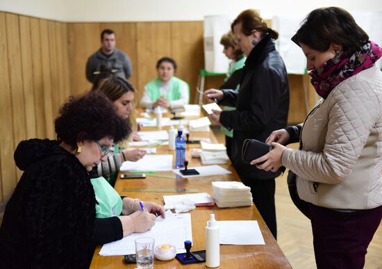 Parliamentary election run-off in Georgia