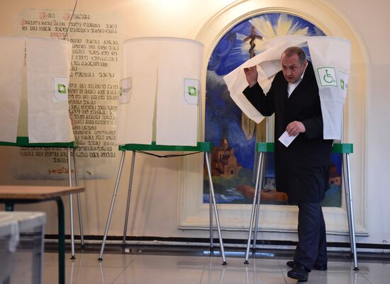 Parliamentary election run-off in Georgia