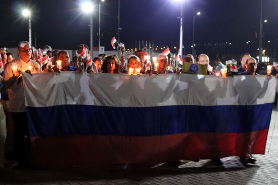 Memorial event for victims of Russian A321 plane crash in Egypt