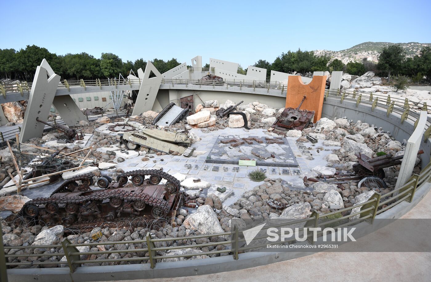 Countries of the world. Lebanon. Hezbollah Resistance Museum in Mleeta