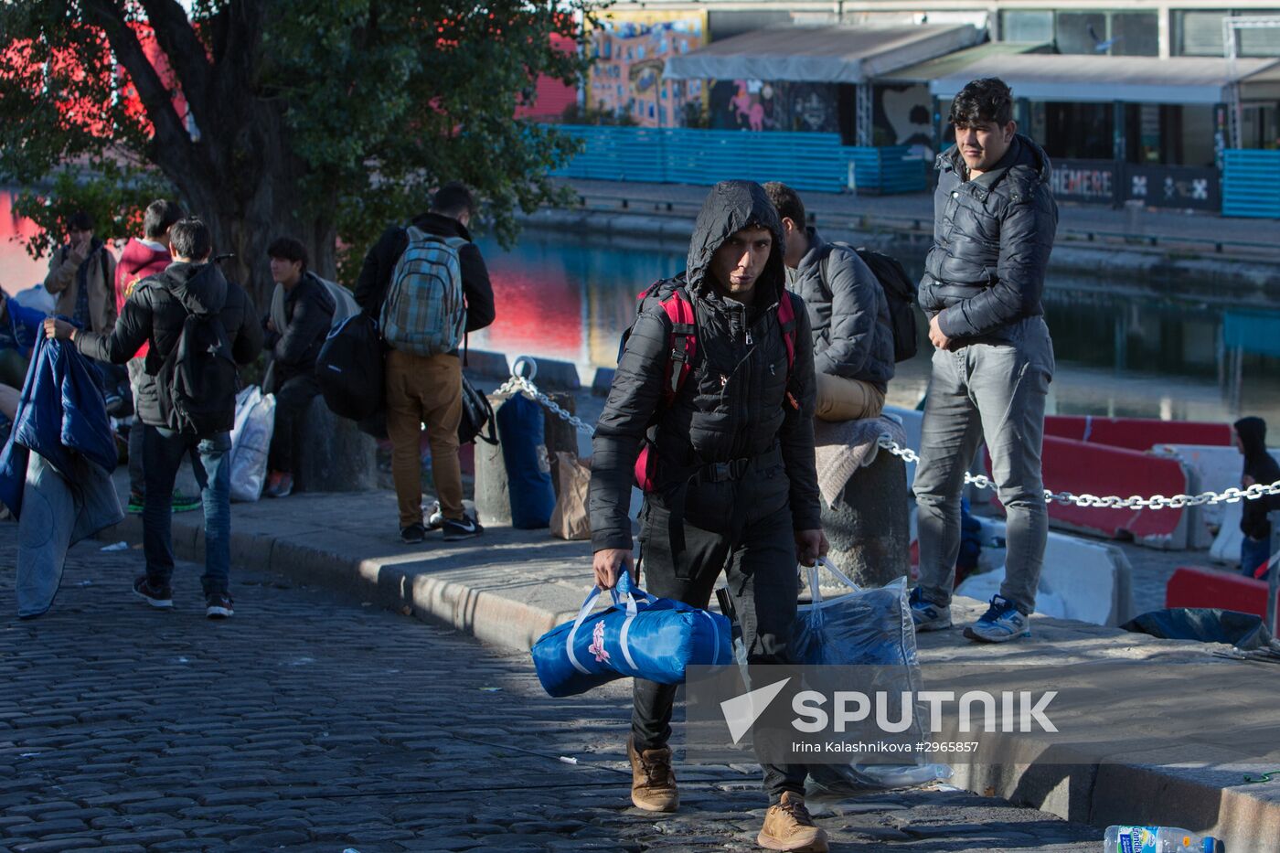 Refugee camps in Paris