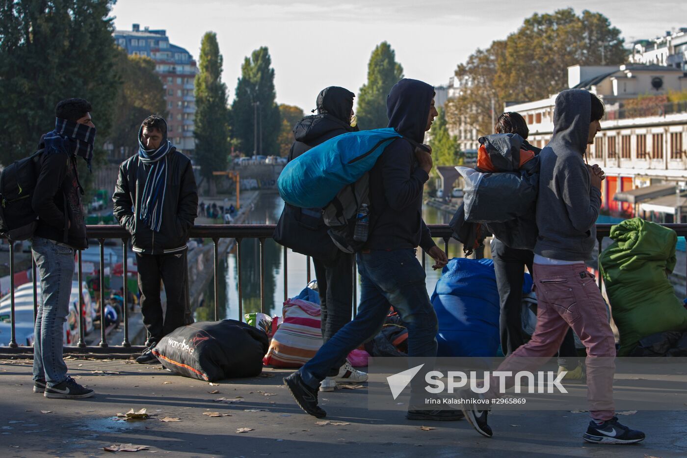 Refugee camps in Paris