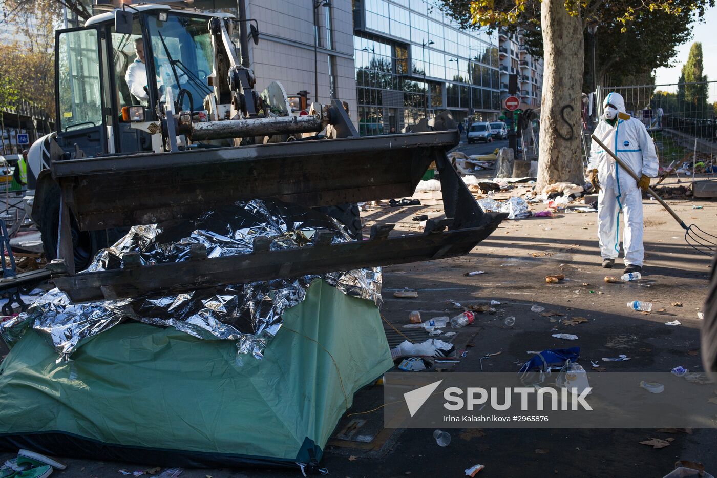 Refugee camps in Paris