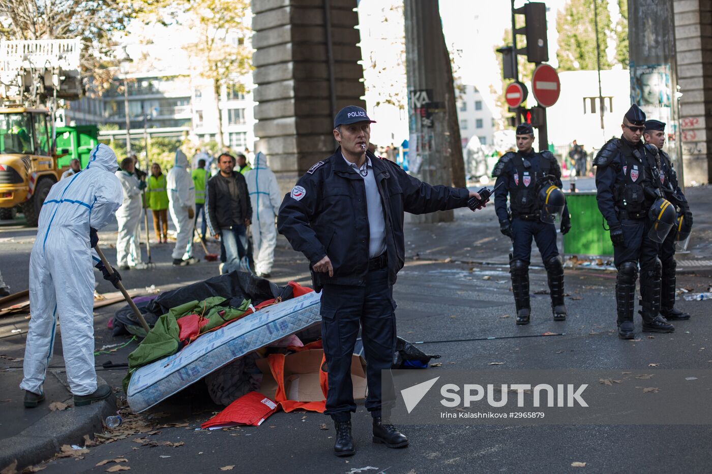 Refugee camps in Paris
