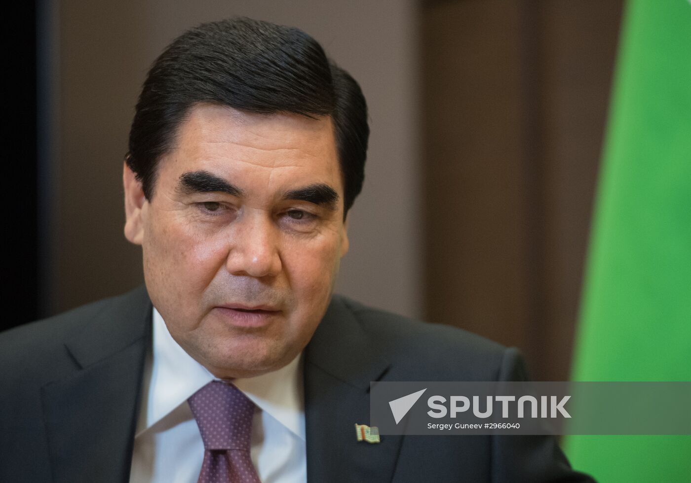 Russian President Vladimir Putin met with Turkmenistan President Gurbanguly Berdimuhamedow