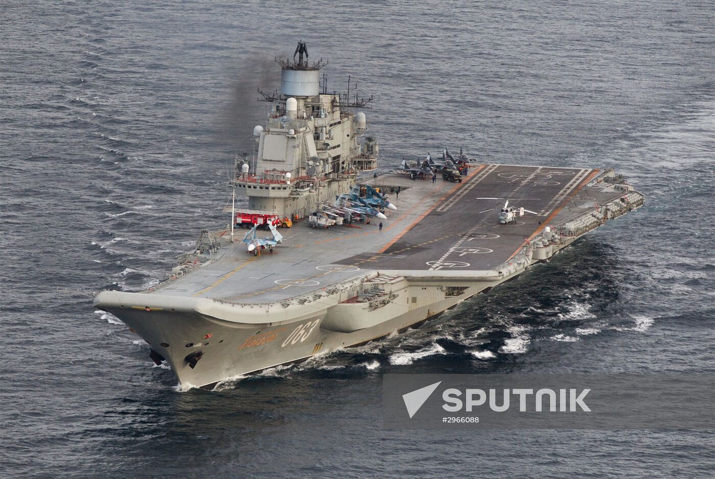 Transit of Russian Northern Fleet aircraft carrier group through the Norwegian Sea and the North Sea