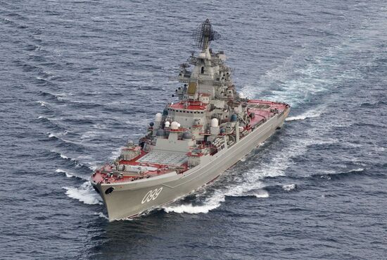 Transit of Russian Northern Fleet aircraft carrier group through the Norwegian Sea and the North Sea