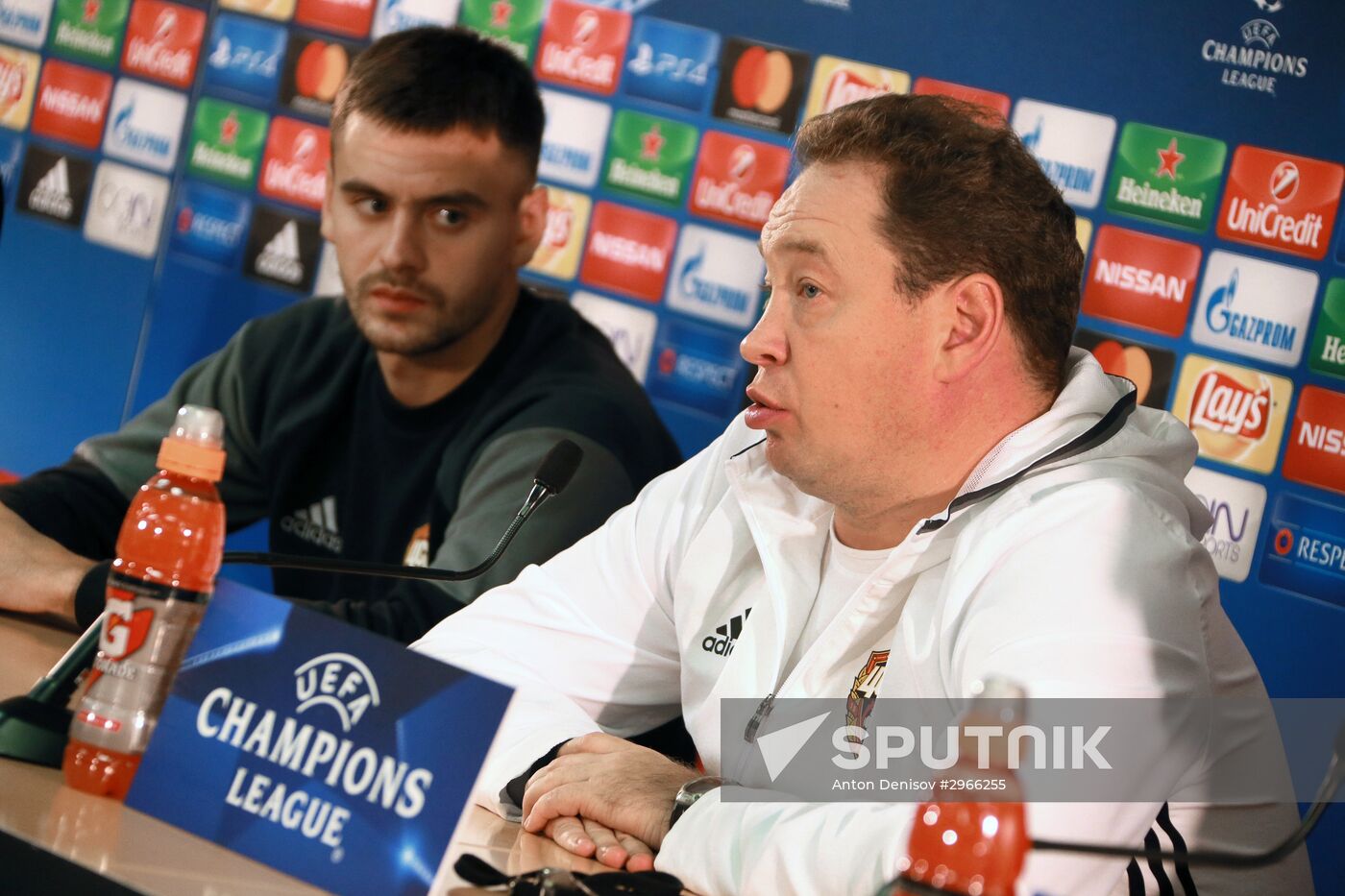 Football. Champions League. CSKA's training session