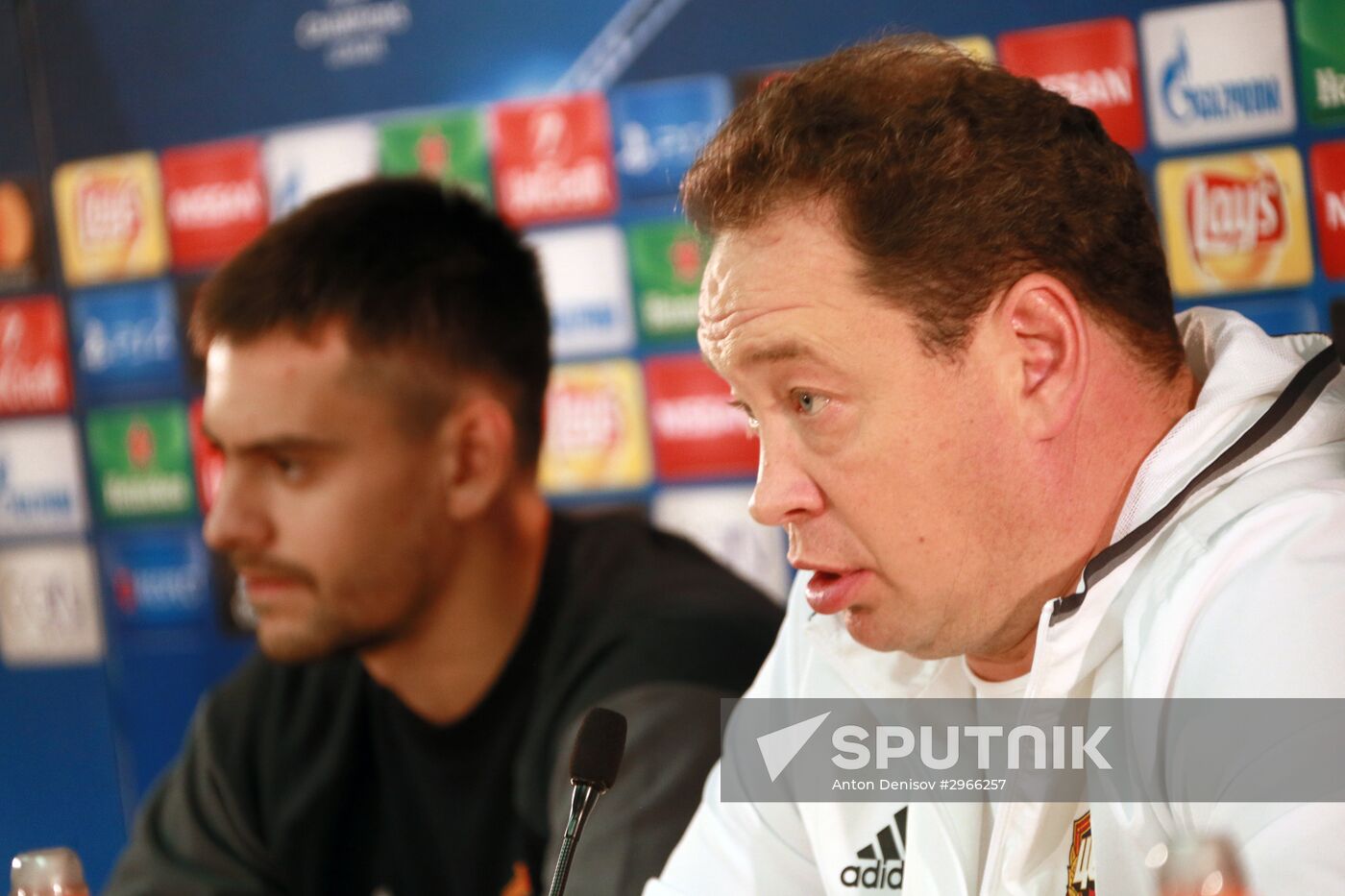Football. Champions League. CSKA's training session