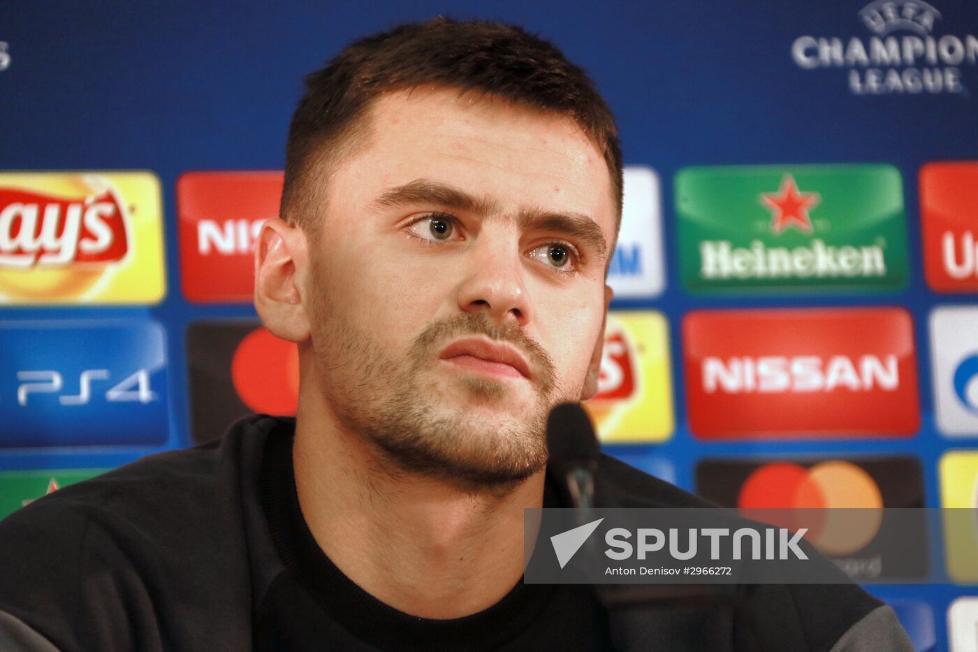 Football. Champions League. CSKA's training session