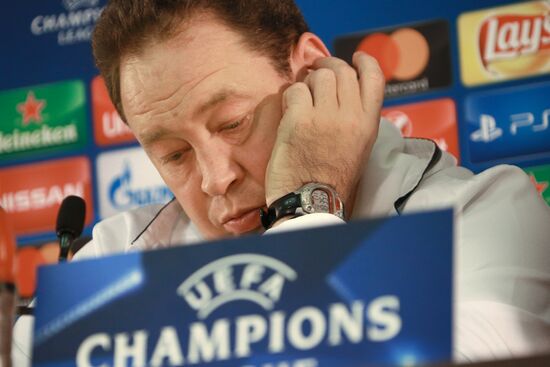 Football. Champions League. CSKA's training session