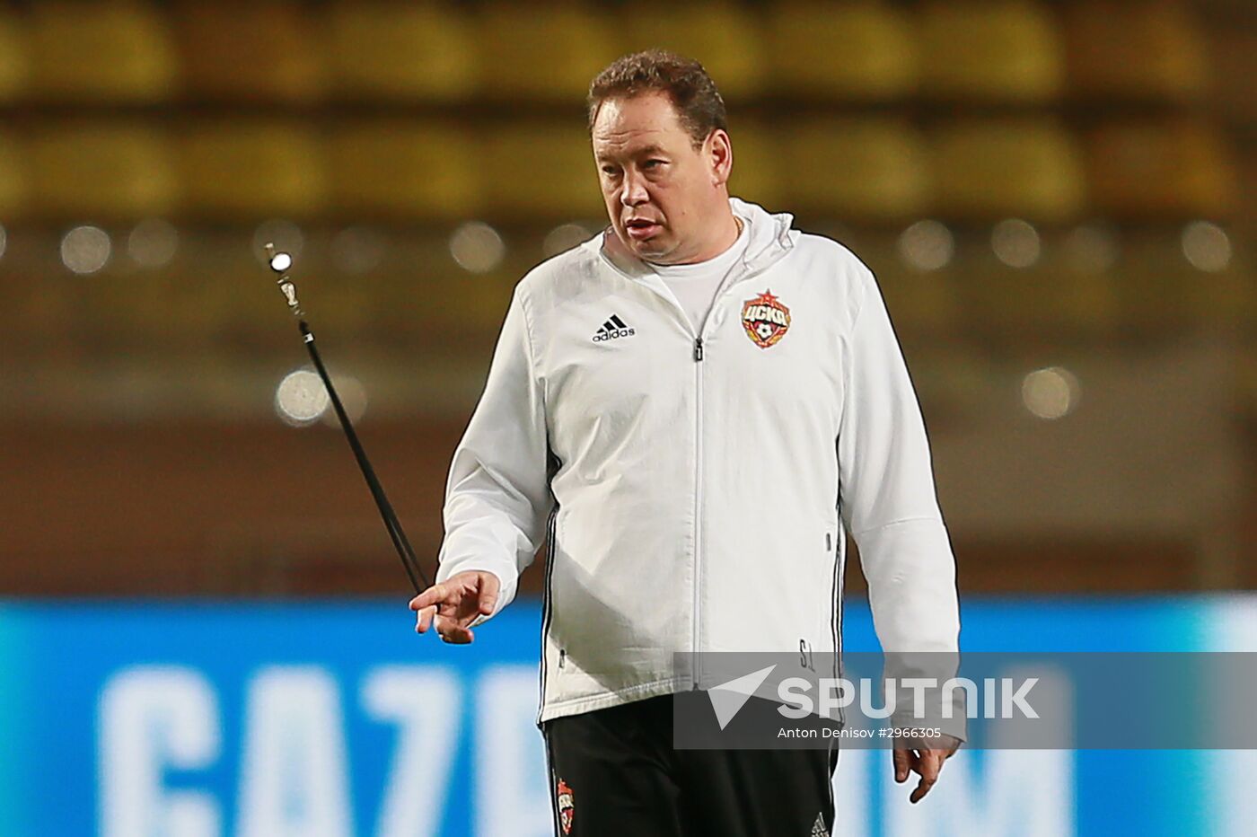 Football. Champions League. CSKA's training session