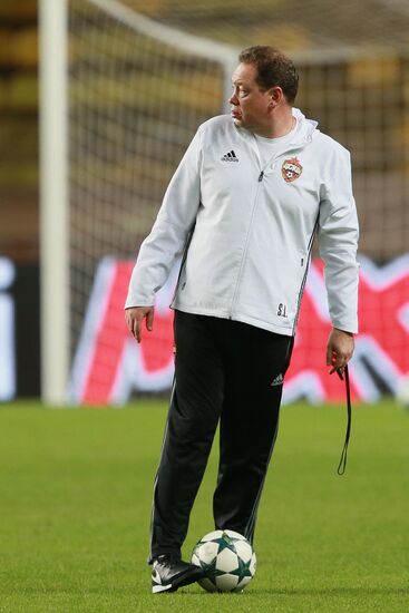 Football. Champions League. CSKA's training session