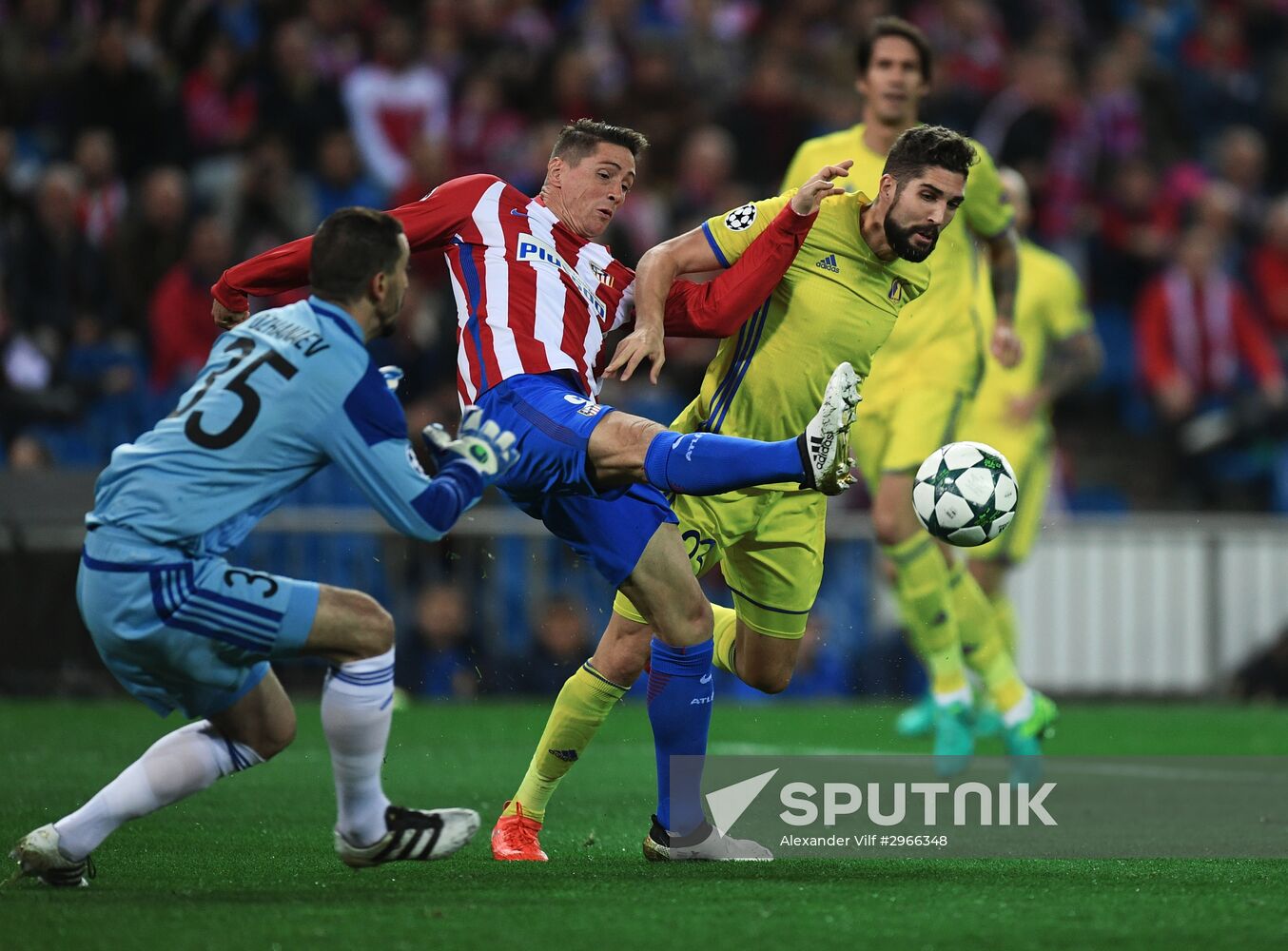 Football. UEFA Champions League. Atletico (Madrid) vs. Rostov (Rostov-on-Don)