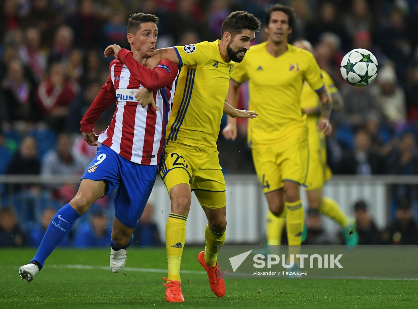 Football. UEFA Champions League. Atletico (Madrid) vs. Rostov (Rostov-on-Don)