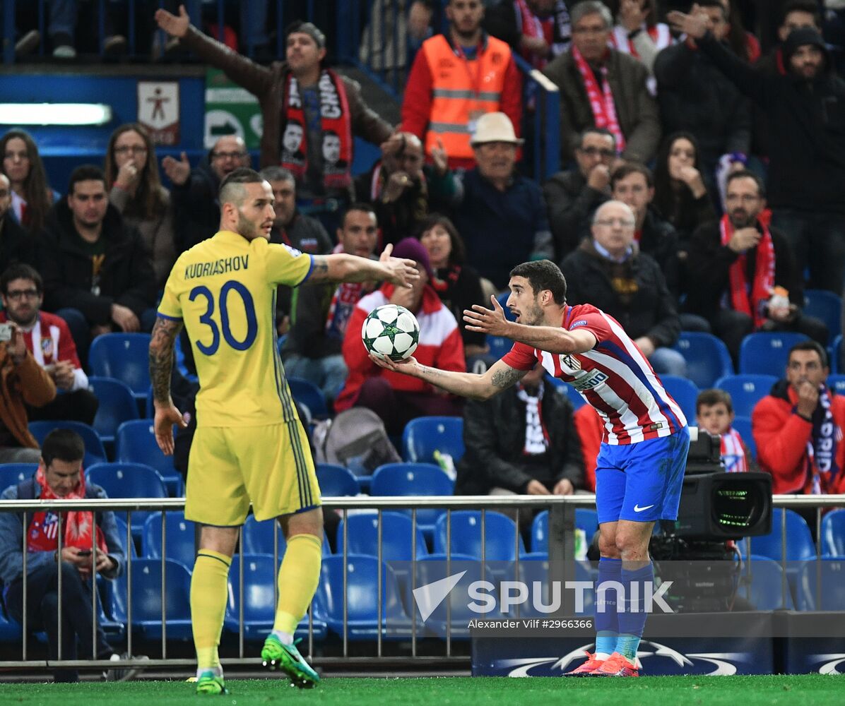 Football. UEFA Champions League. Atletico (Madrid) vs. Rostov (Rostov-on-Don)