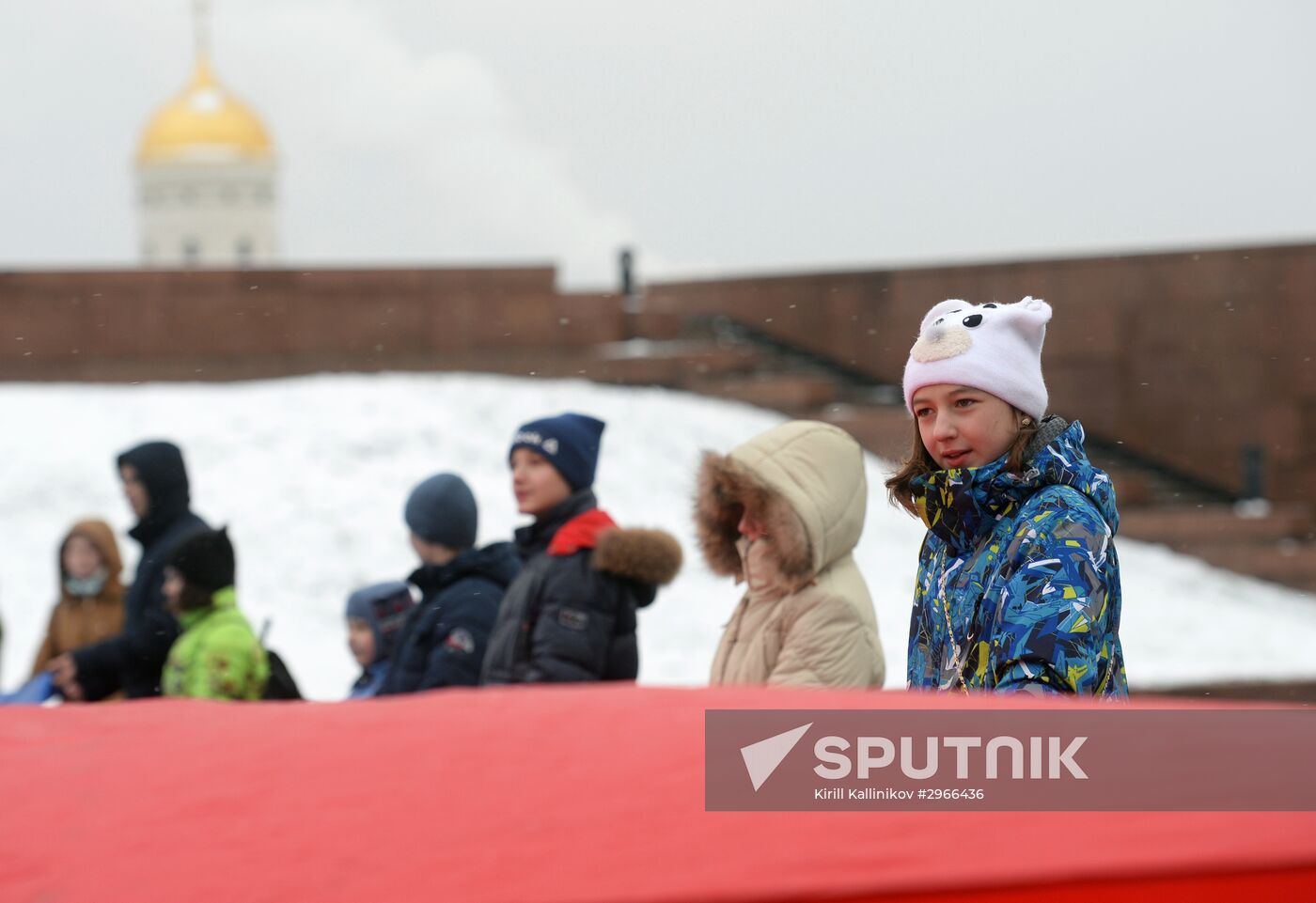 Largest Russian flag on Poklonnaya Hill