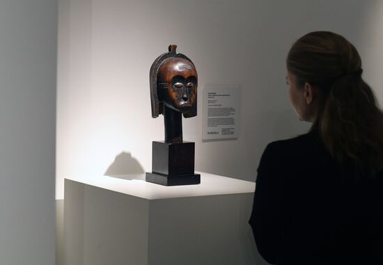 Pre-auction display of Sotheby's lots in Moscow