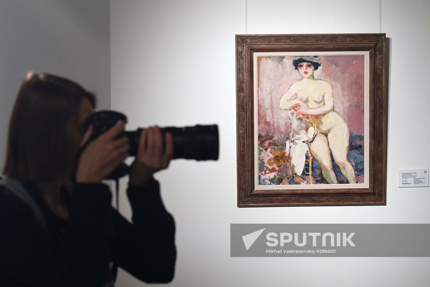 Pre-auction display of Sotheby's lots in Moscow