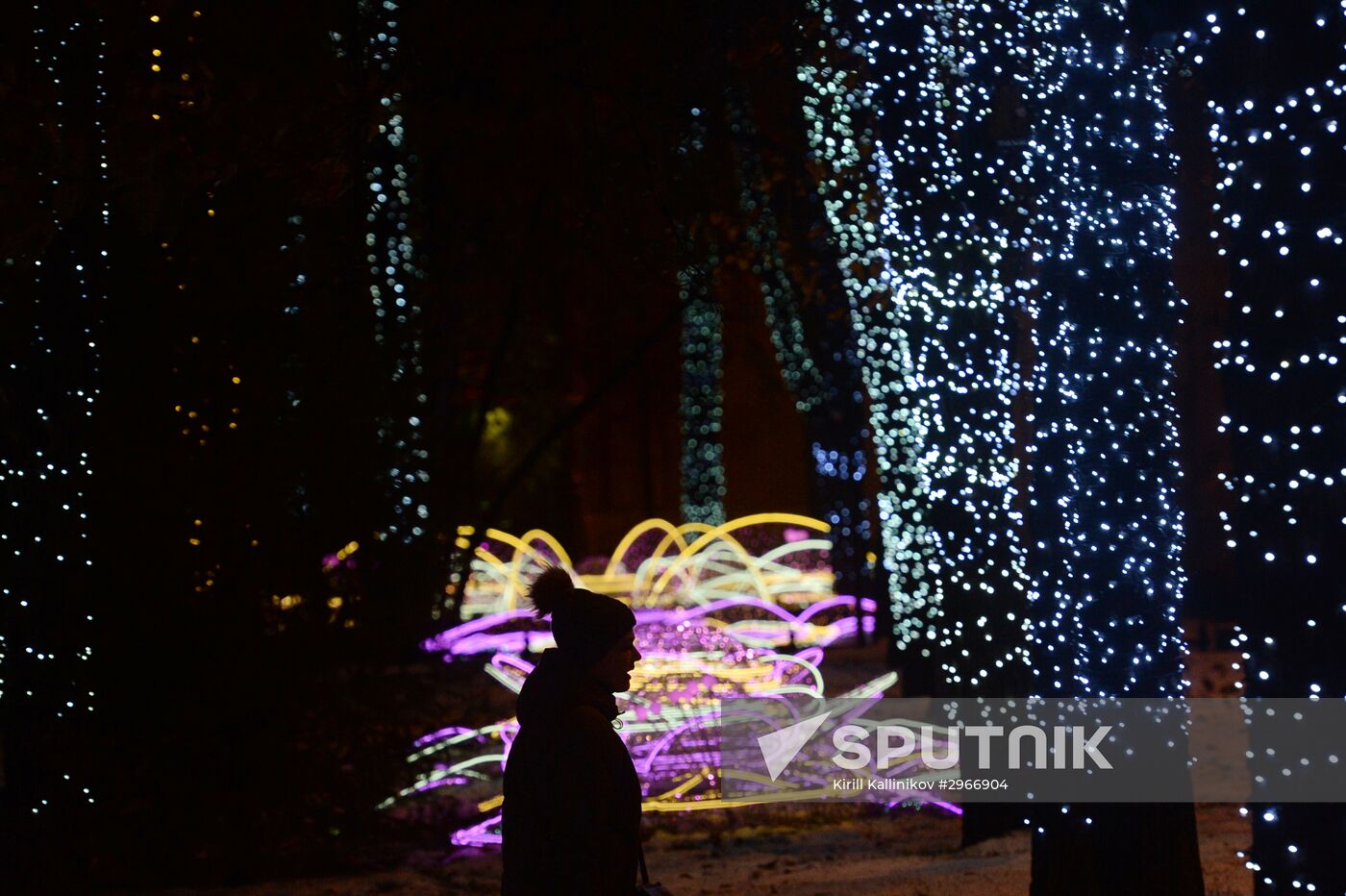 Evening highlighting in Moscow streets