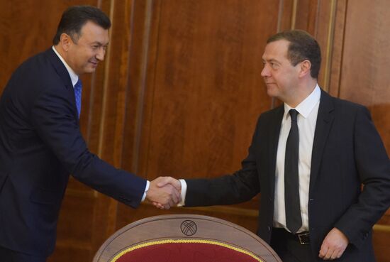 Russian Prime Minister Dmitry Medvedev's official visit to Kyrgyzstan