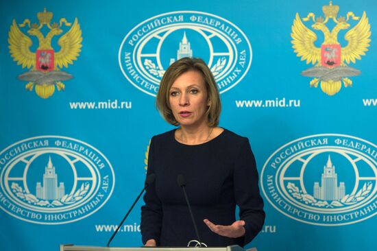 Press briefing by Russian Foreign Ministry Spokesperson Maria Zakharova