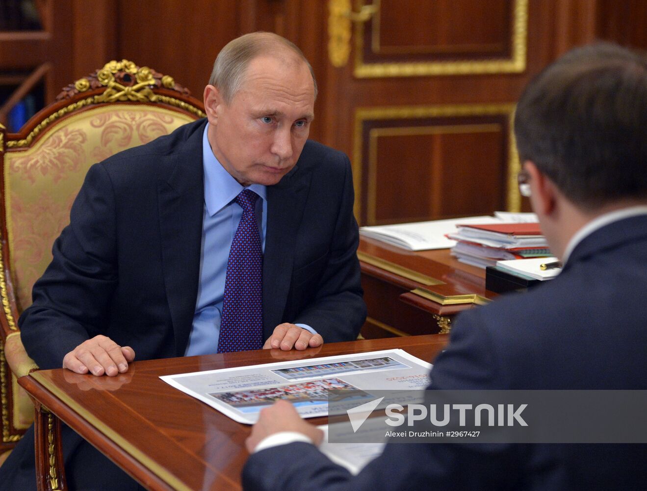 President Putin meets with Culture Minister Medinsky