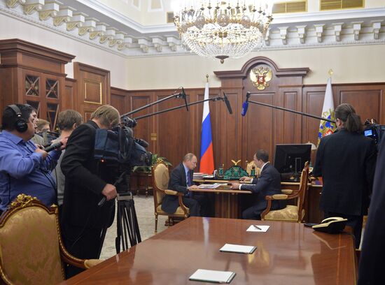 President Putin meets with Culture Minister Medinsky