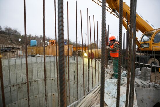 Belt road under construction in Volgograd