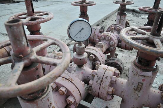 Gas extraction at Kolodnitskoye gas field in Lviv Region