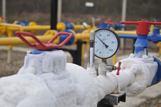 Gas extraction at Kolodnitskoye gas field in Lviv region