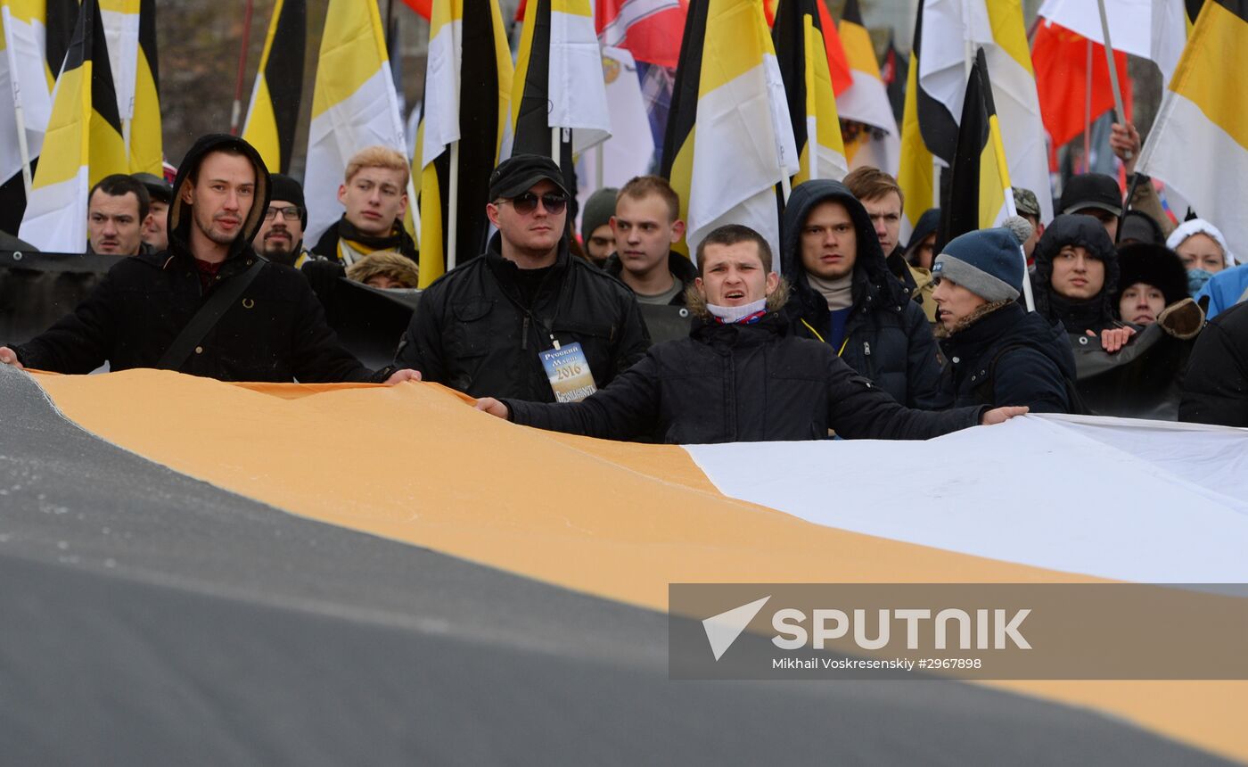 Russian March in Moscow