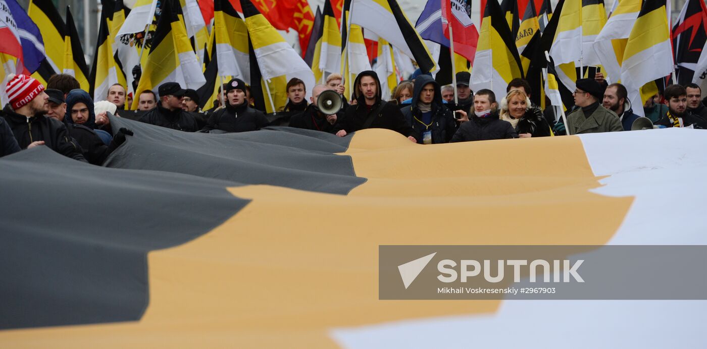 Russian March in Moscow