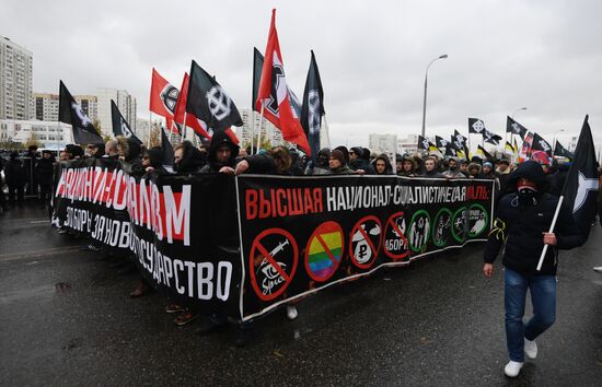 Russian March in Moscow