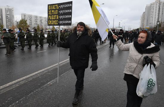 Russian March in Moscow