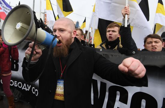 Russian March in Moscow
