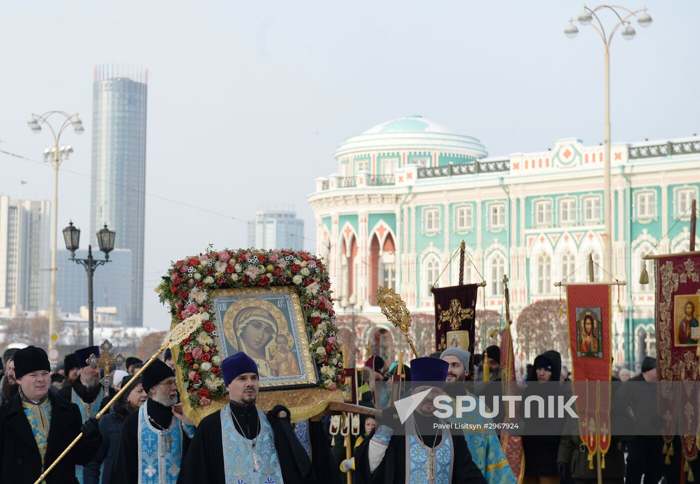 Feast day of Our Lady of Kazan in Russian cities