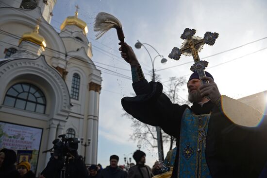 Feast day of Our Lady of Kazan in Russian cities