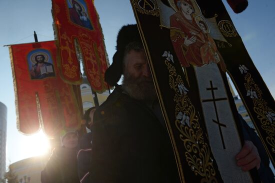 Feast day of Our Lady of Kazan in Russian cities