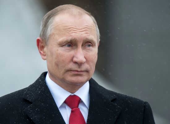 Russian President Vladimir Putin, Prime Minister Dmitry Medvedev attend ceremony to unveil Prince Vladimir monument in Moscow