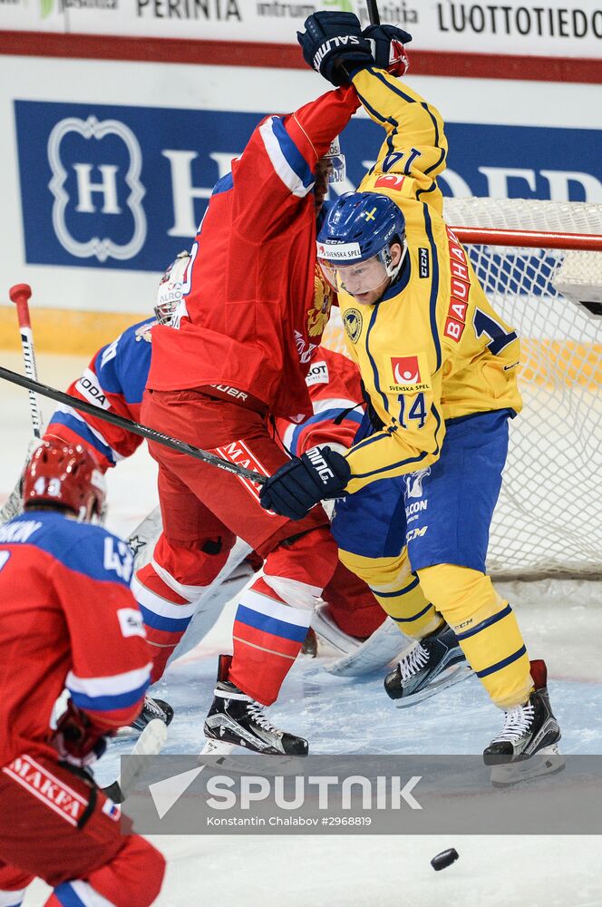 Karjala Ice Hockey Tournament 2016. Sweden vs. Russia