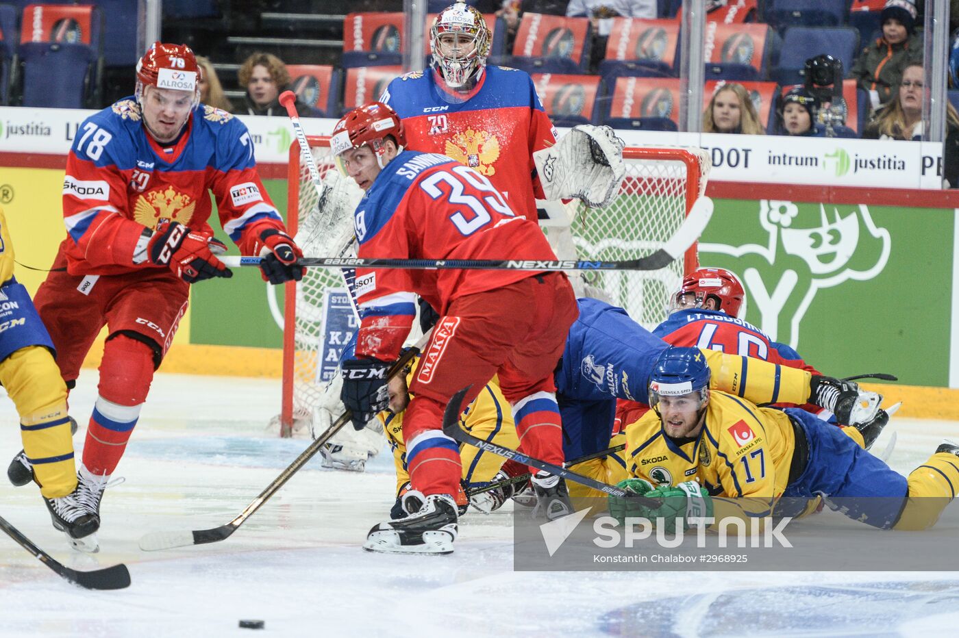 Karjala Ice Hockey Tournament 2016. Sweden vs. Russia