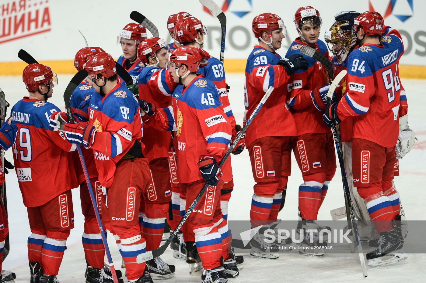 Karjala Ice Hockey Tournament 2016. Sweden vs. Russia