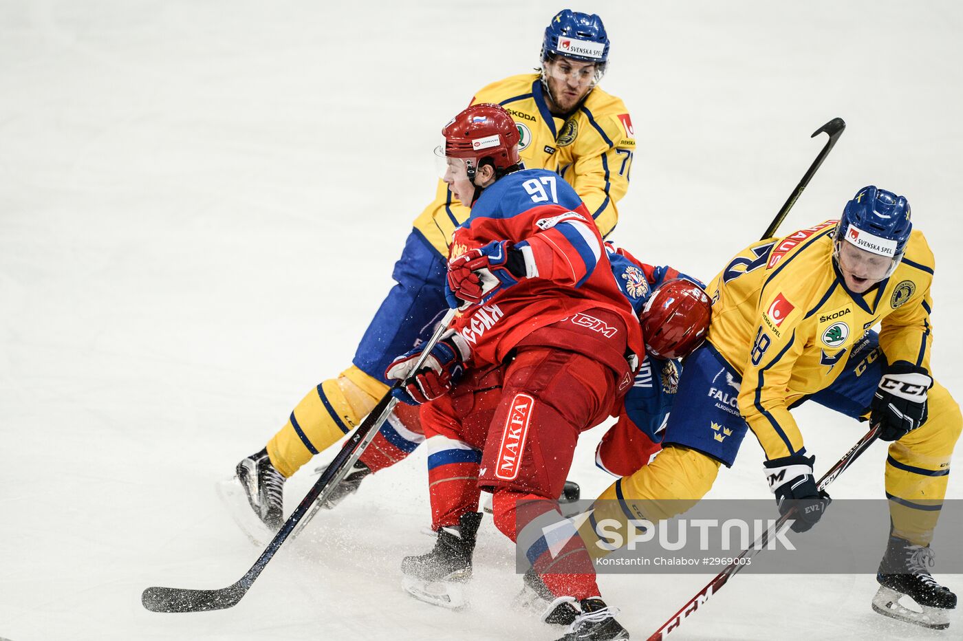 Karjala Ice Hockey Tournament 2016. Sweden vs. Russia