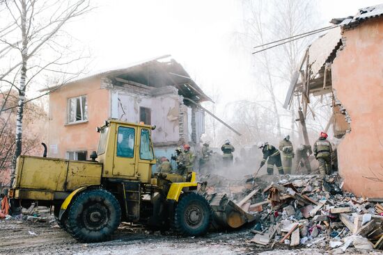 Consequences of gas explosion in residential house in Ivanovo