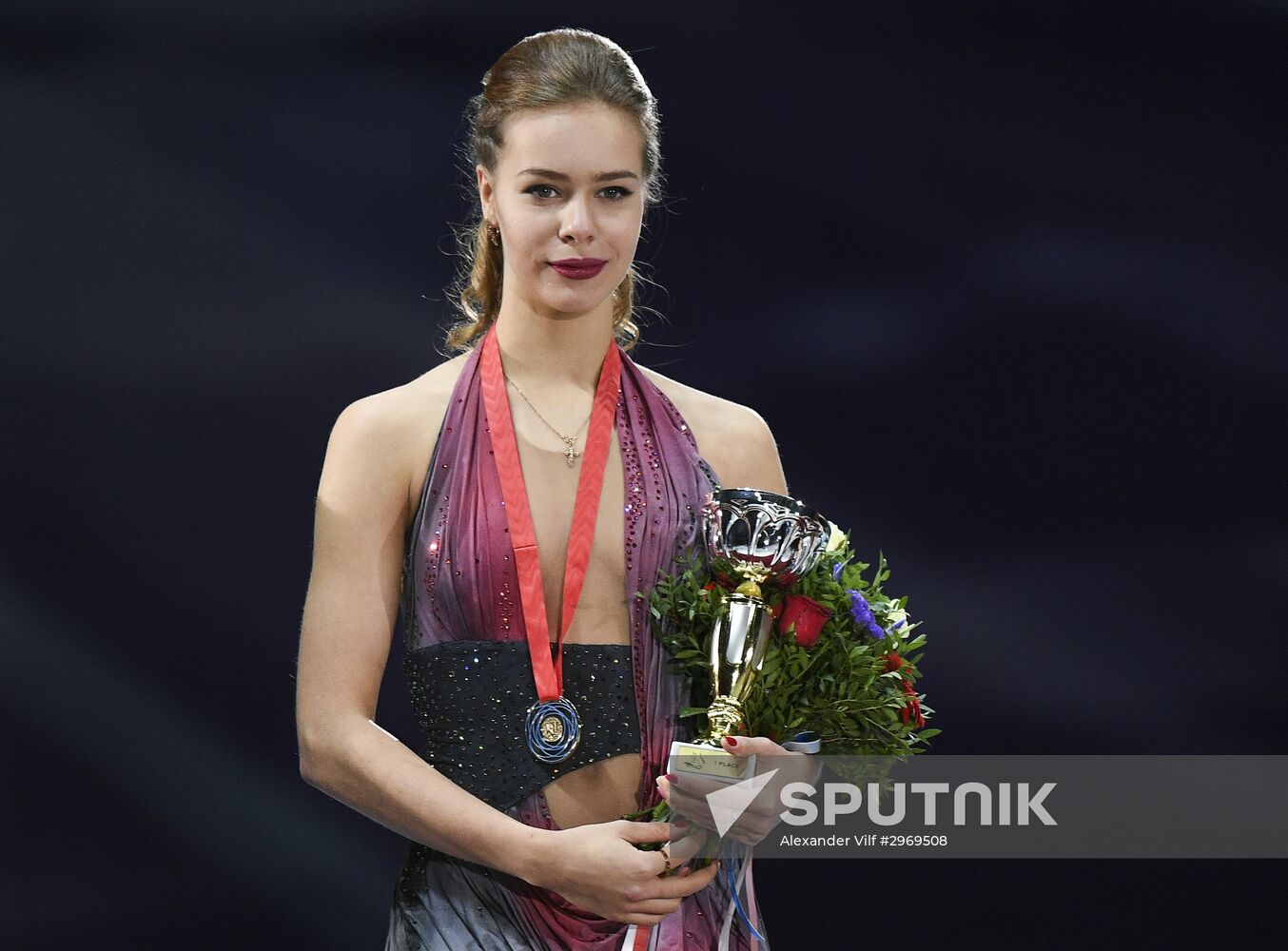 ISU Grand Prix of Figure Skating. Rostelecom Cup. Medal ceremony