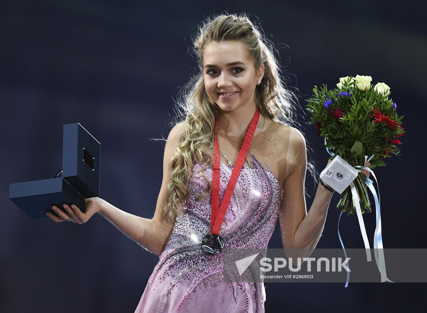 ISU Grand Prix of Figure Skating. Rostelecom Cup. Medal ceremony