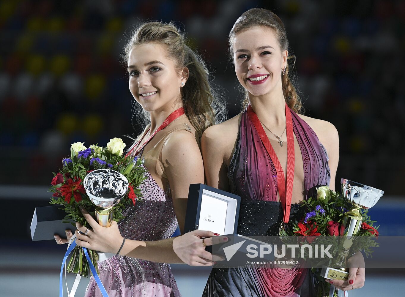 ISU Grand Prix of Figure Skating. Rostelecom Cup. Medal ceremony