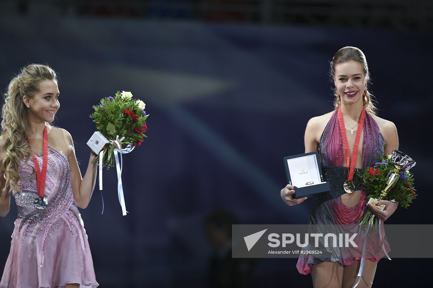 ISU Grand Prix of Figure Skating. Rostelecom Cup. Medal ceremony
